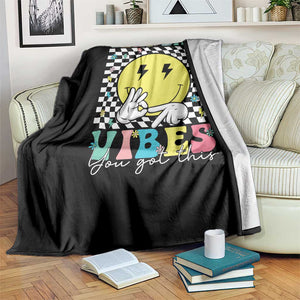 Test Day 67 Meme Throw Blanket You Got This Testing Teacher Retro Grooves TS11 Print Your Wear