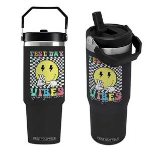 Test Day 67 Meme Flip Straw Tumbler You Got This Testing Teacher Retro Grooves TS11 One Size: 30 oz Black Print Your Wear