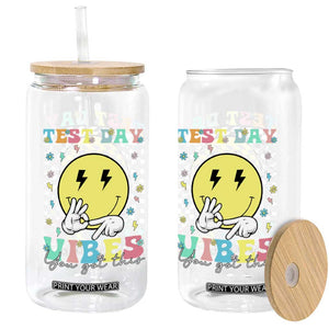 Test Day 67 Meme Glass Can You Got This Testing Teacher Retro Grooves TS11 Print Your Wear