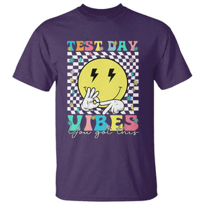 Test Day 67 Meme T Shirt You Got This Testing Teacher Retro Grooves TS11 Purple Print Your Wear