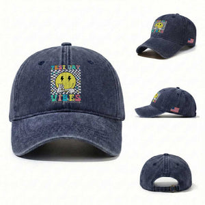 Test Day 67 Meme Washed Cotton Baseball Cap You Got This Testing Teacher Retro Grooves TS11 Washed Cap Universal Fit Navy Print Your Wear