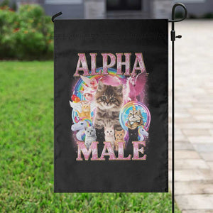Alpha Male Cat Garden Flag Funny Rainbow Kitten Meme Bootleg TS11 Print Your Wear