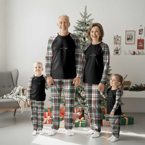 Jesus Saves Plaid Pajama Set Cross Subtle Christian Minimal Religious Faith