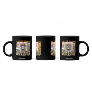 Never Alone Raccoon Mom Coffee Mug Funny Mama Life Mothers Day TS11 Print Your Wear