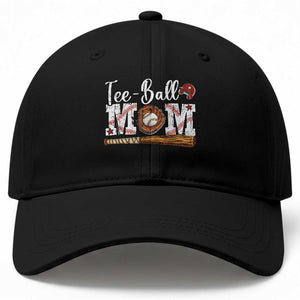 Baseball Mom Baseball Cap Tee Ball Mama Funny Mother's Day TS11 Print Your Wear