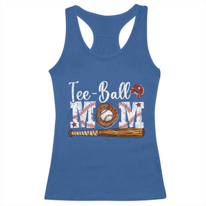 Baseball Mom Racerback Tank Top Tee Ball Mama Funny Mother's Day TS11 Royal Blue Print Your Wear