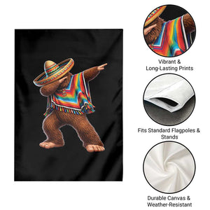 Mexican Bigfoot Dabbing Cinco de Mayo Funny Fiesta Garden Flag TS11 Print Your Wear