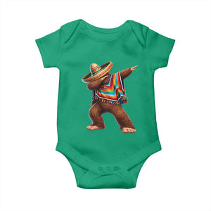 Mexican Bigfoot Dabbing Cinco de Mayo Funny Fiesta Baby Onesie TS11 Irish Green Print Your Wear
