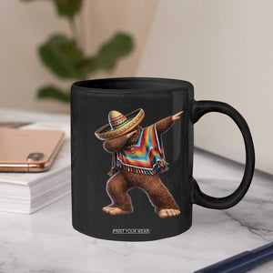 Mexican Bigfoot Dabbing Cinco de Mayo Funny Fiesta Coffee Mug TS11 Print Your Wear