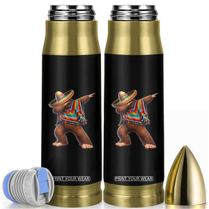 Mexican Bigfoot Dabbing Cinco de Mayo Funny Fiesta Bullet Tumbler TS11 Black Print Your Wear