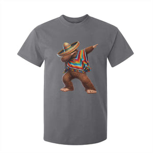 Mexican Bigfoot Dabbing Cinco de Mayo Funny Fiesta T Shirt For Kid TS11 Charcoal Print Your Wear