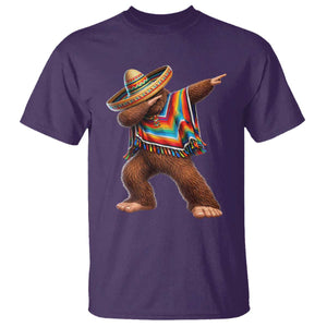 Mexican Bigfoot Dabbing Cinco de Mayo Funny Fiesta T Shirt TS11 Purple Print Your Wear