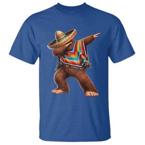 Mexican Bigfoot Dabbing Cinco de Mayo Funny Fiesta T Shirt TS11 Royal Blue Print Your Wear