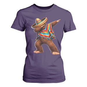 Mexican Bigfoot Dabbing Cinco de Mayo Funny Fiesta T Shirt For Women TS11 Purple Print Your Wear