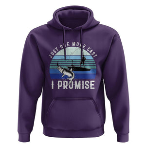 Fishing Hoodie Just One More Cast I Promise TS11 Purple Print Your Wear