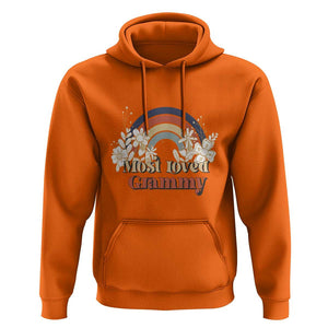 Grandma Hoodie Most Loved Grammy Retro Groovy TS11 Orange Print Your Wear