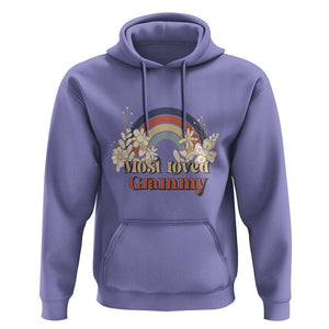 Grandma Hoodie Most Loved Grammy Retro Groovy TS11 Violet Print Your Wear