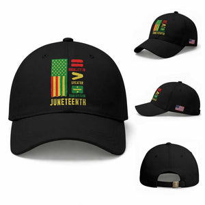Juneteenth Equality Is Greater Than Division Baseball Cap Juneteenth American Flag