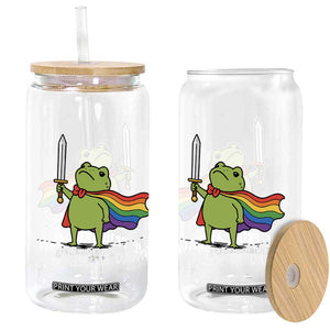 We Pride At Dawn Glass Can Funny LGBT Frog Rainbow Pride Month TS11 Print Your Wear