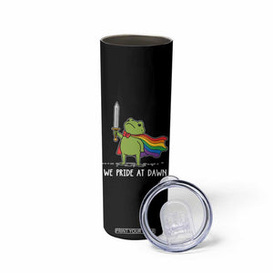 We Pride At Dawn Skinny Tumbler Funny LGBT Frog Rainbow Pride Month TS11 Print Your Wear