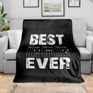 Guitar Father Throw Blanket Funny Best Dad Ever D A D Chord Gifts Guitarist Papa TS11 Print Your Wear