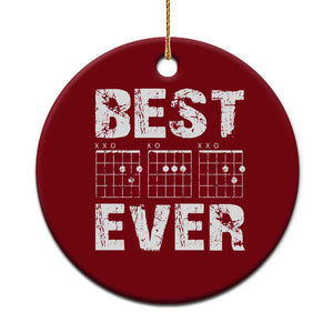 Guitar Father Ceramic Ornament Funny Best Dad Ever D A D Chord Gifts Guitarist Papa TS11 1pc Red Print Your Wear