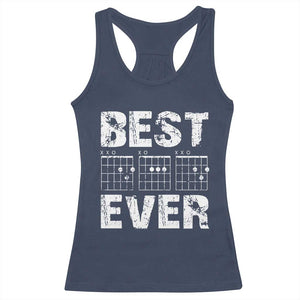 Guitar Father Racerback Tank Top Funny Best Dad Ever D A D Chord Gifts Guitarist Papa TS11 Navy Print Your Wear