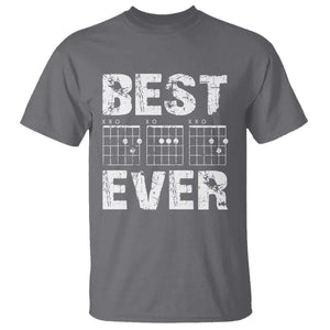 Guitar Father T Shirt Funny Best Dad Ever D A D Chord Gifts Guitarist Papa TS11 Charcoal Print Your Wear