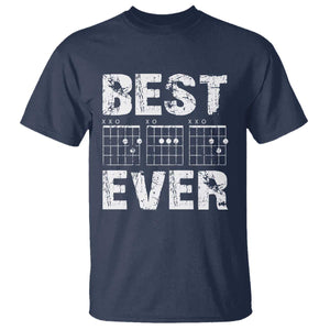 Guitar Father T Shirt Funny Best Dad Ever D A D Chord Gifts Guitarist Papa TS11 Navy Print Your Wear