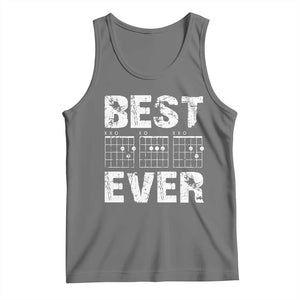 Guitar Father Tank Top Funny Best Dad Ever D A D Chord Gifts Guitarist Papa TS11 Black Heather Print Your Wear
