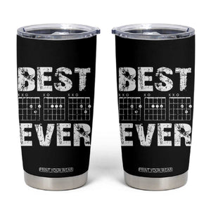 Guitar Father Tumbler Cup Funny Best Dad Ever D A D Chord Gifts Guitarist Papa TS11 Black Print Your Wear
