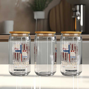 God 250th Anniversary USA Glass Can Stand For The Flag Kneel For The Cross