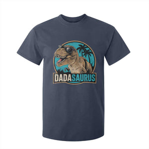 Dinosuar Dad T Shirt For Kid Funny Dadasaurus Fathers Day Family Matching TS11 Navy Print Your Wear