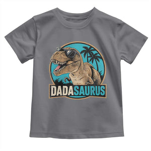 Dinosuar Dad Toddler T Shirt Funny Dadasaurus Fathers Day Family Matching TS11 Charcoal Print Your Wear