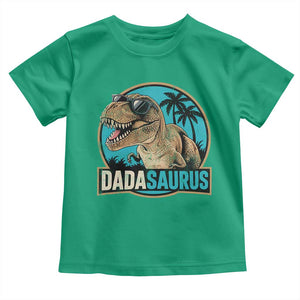Dinosuar Dad Toddler T Shirt Funny Dadasaurus Fathers Day Family Matching TS11 Irish Green Print Your Wear