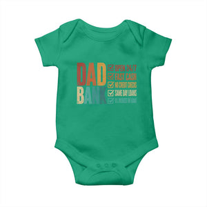 Dad Bank Baby Onesie Open 24 7 Fast Cash Funny Father's Day Gifts TS11 Irish Green Print Your Wear