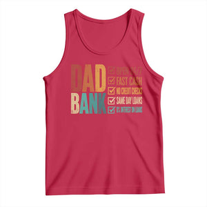 Dad Bank Tank Top Open 24 7 Fast Cash Funny Father's Day Gifts TS11 Red Print Your Wear
