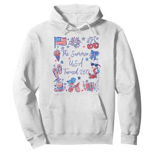 The Summer USA Turned 250 1776 2026 4th of July Hoodie TS11 White Print Your Wear