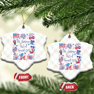 The Summer USA Turned 250 1776 2026 4th of July Ceramic Ornament TS11 Print Your Wear