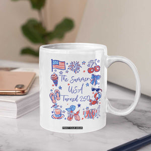The Summer USA Turned 250 1776 2026 4th of July Coffee Mug TS11 Print Your Wear