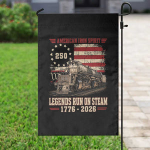 Train USA 250th Anniversary Garden Flag American Iron Spirit Steam Locomotive Railroad Train Engine TS11 Print Your Wear