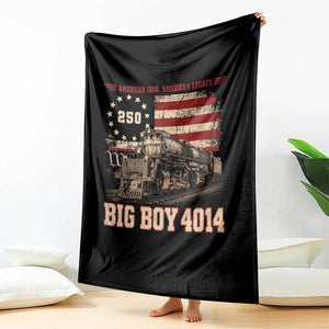 Train USA 250th Anniversary Throw Blanket American Iron Legacy Steam Locomotive Railroad Train Engine TS11 Print Your Wear