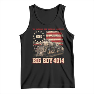 Train USA 250th Anniversary Tank Top American Iron Legacy Steam Locomotive Railroad Train Engine TS11 Black Print Your Wear