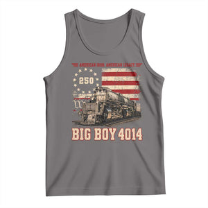 Train USA 250th Anniversary Tank Top American Iron Legacy Steam Locomotive Railroad Train Engine TS11 Deep Heather Print Your Wear