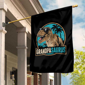 Dinosaur Grandfather Garden Flag Funny Grandpasaurus Fathers Day Family Matching TS11 Print Your Wear