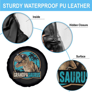 Dinosaur Grandfather Spare Tire Cover Funny Grandpasaurus Fathers Day Family Matching TS11 Print Your Wear