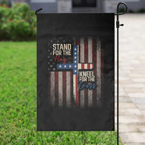 Stand For The Flag Kneel For The Cross Garden Flag Patriotic Faith Vintage American Flag