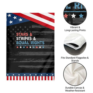 Stars Stripes And Equal Rights Garden Flag 4th Of July Women's Rights TS11 Print Your Wear