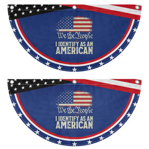 Funny I Identify As An American Patriotic Fan Flag 4th Of July American Flag