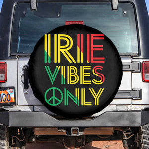 Irie Vibes Only Spare Tire Cover Rasta Reggae Roots Flag Music TS11 No hole Black Print Your Wear